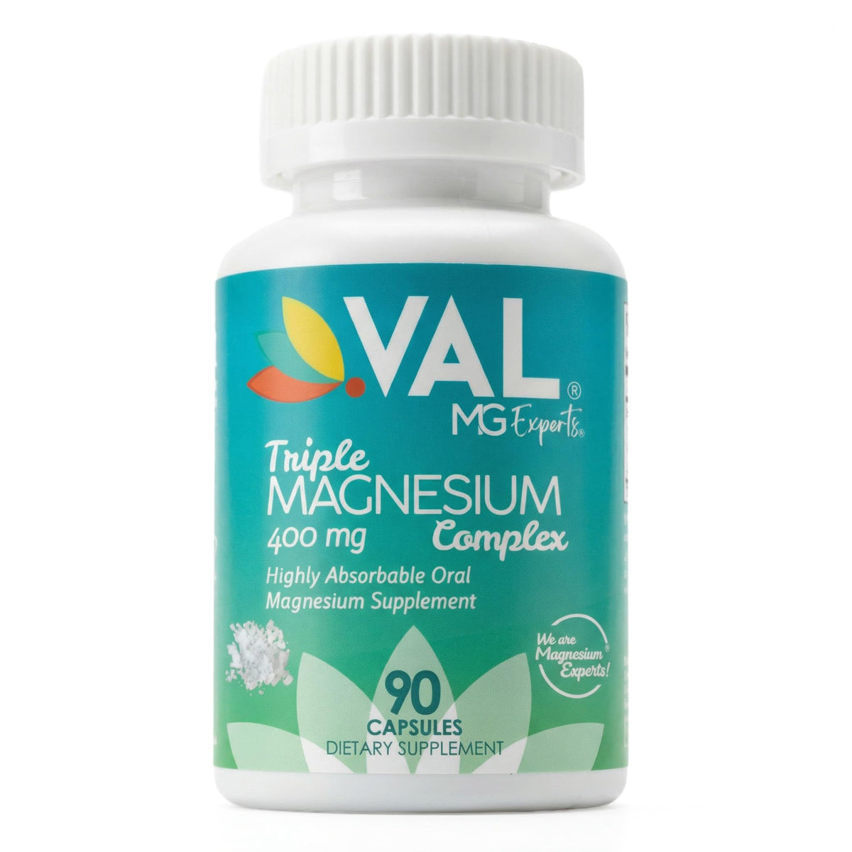 VAL Triple Magnesium Complex 400mg capsules front view