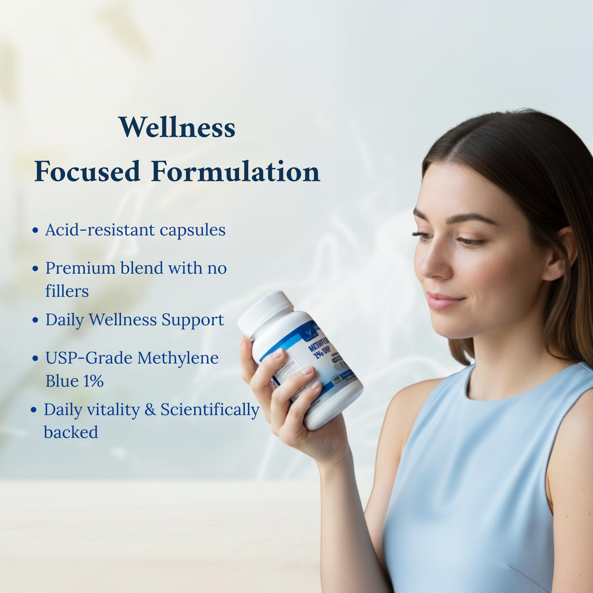 Valboren Labs Methylene Blue Capsules packaging and contents