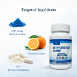 Valboren Labs Methylene Blue Capsules with measuring spoon