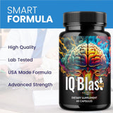Valdivia IQ Blast Pro Capsules back view with ingredient list