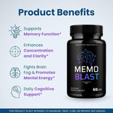 Valdivia Memo Blast Capsules back view with ingredient list