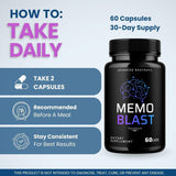 Valdivia Memo Blast Capsules opened bottle with capsules