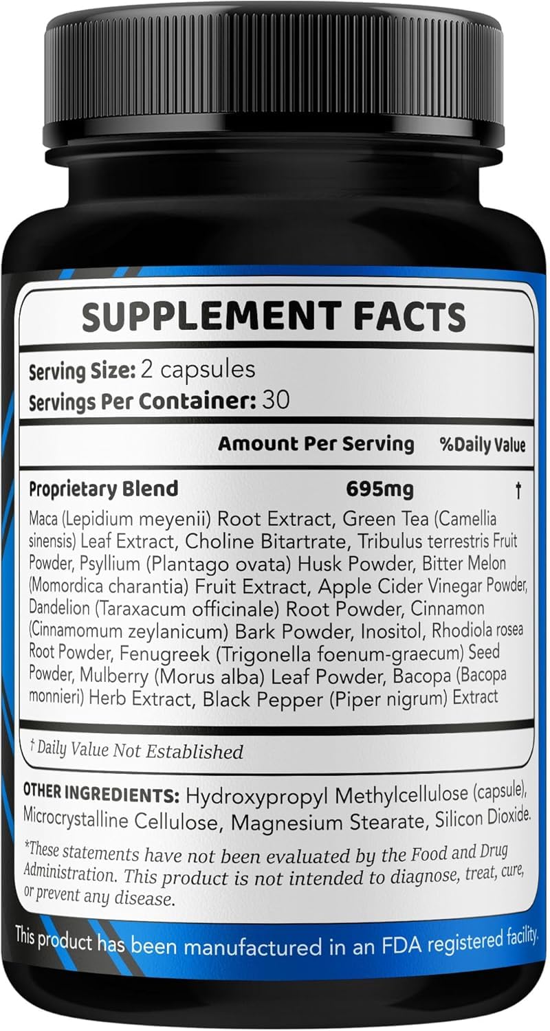 Valdivia Vapofil Daily Supplement 60 Capsules back view