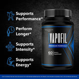 Valdivia Vapofil Daily Supplement 60 Capsules side view