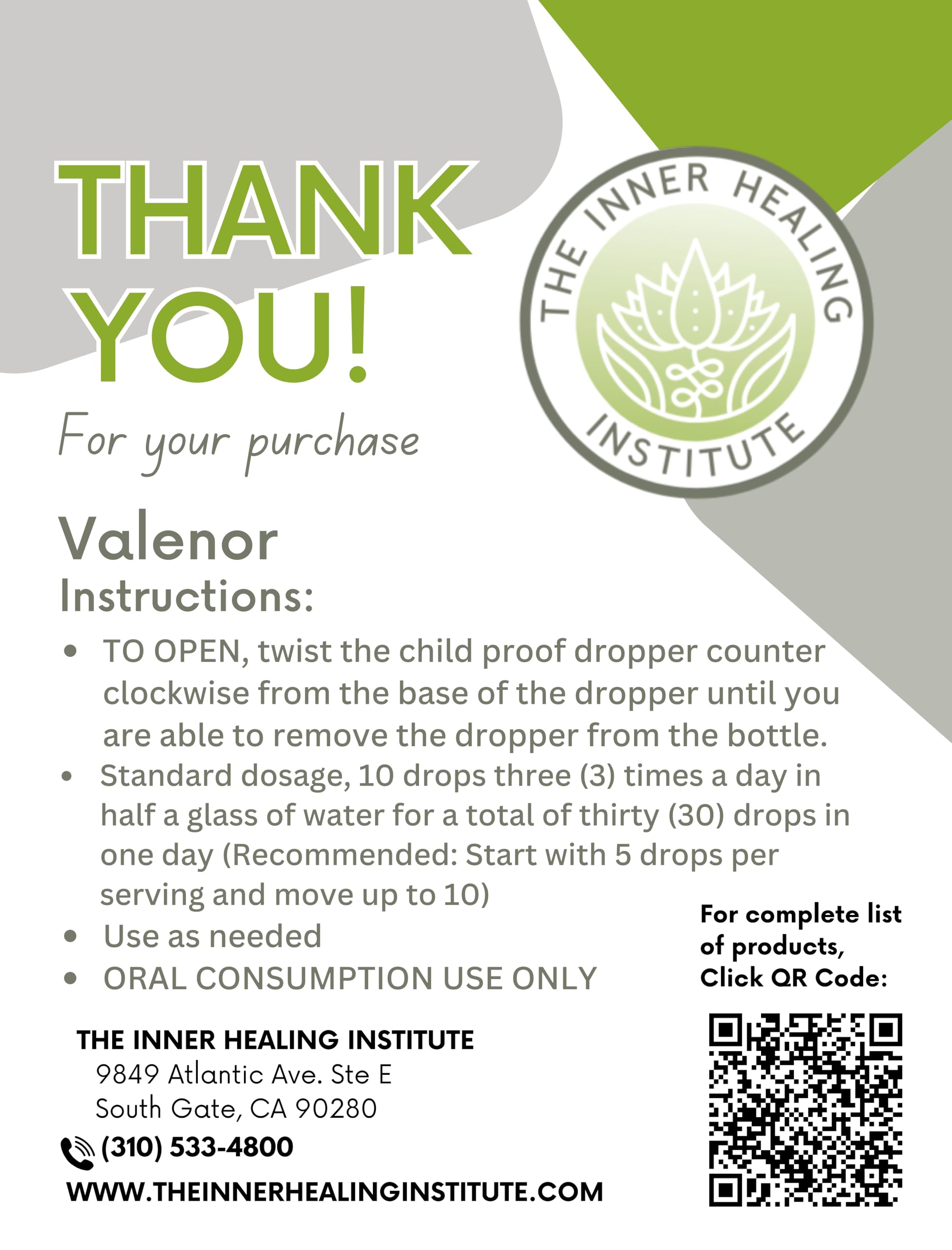 Valenor 2oz Tincture dropper close-up