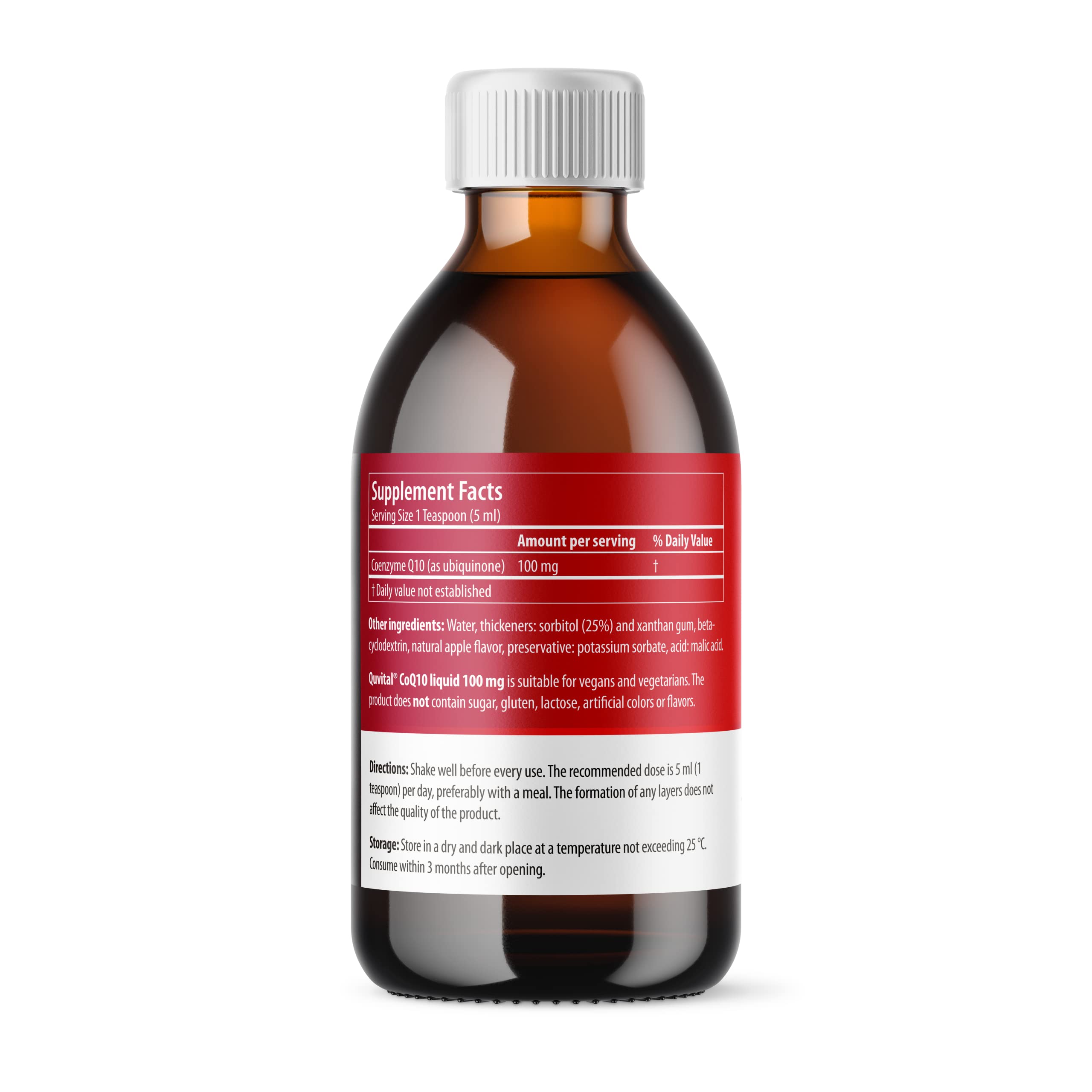 Valens Liquid CoQ10 Supplement 181g back view
