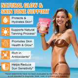 Valleylux Daily Tanning Gummies packaging side view