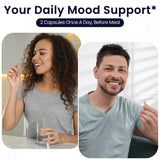 Valleywave Labs 5-HTP Supplement 200mg capsules with dosage information