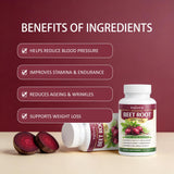 Valora Beravia Beet Root Capsules side view with label details