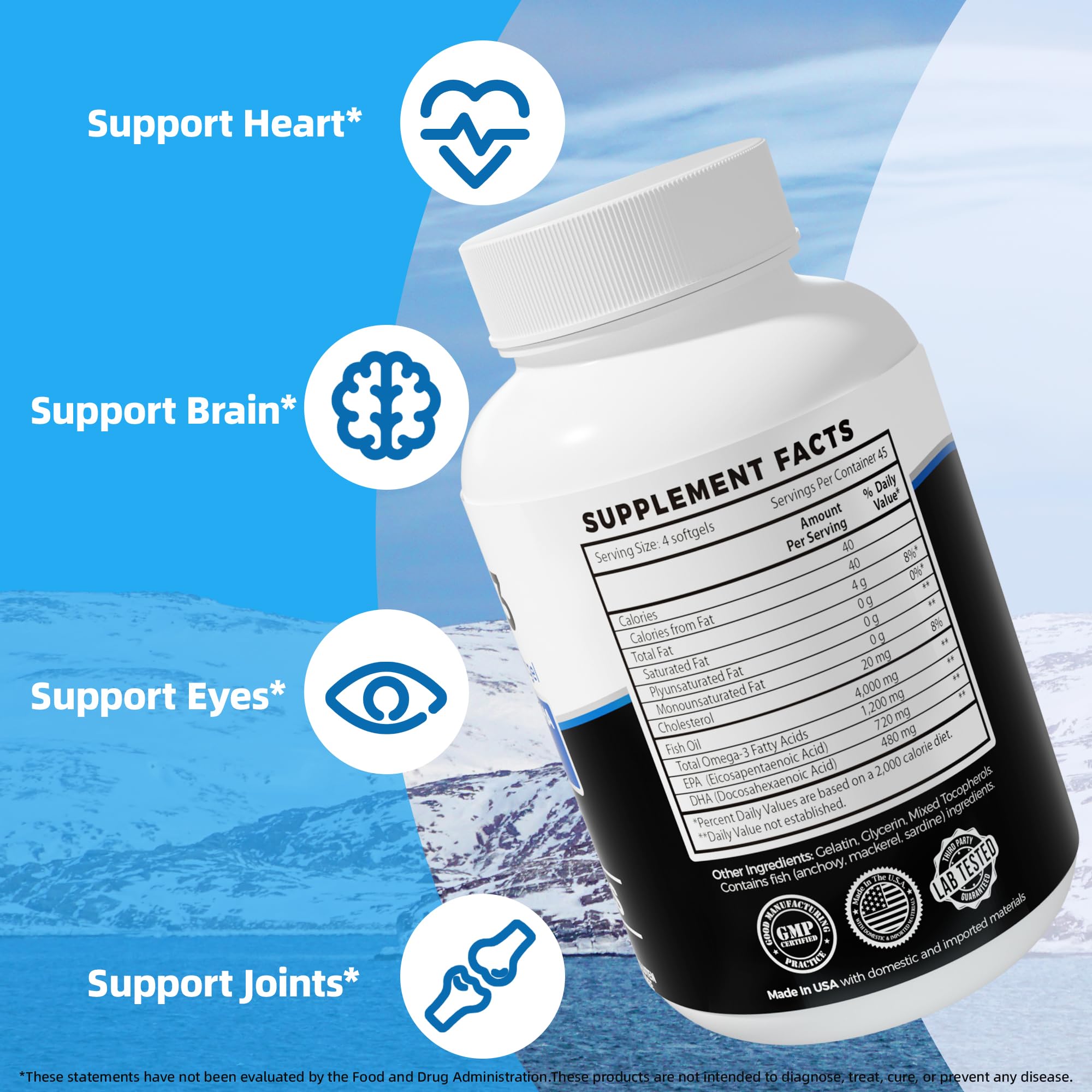 VANI Omega-3 Fish Oil Softgels showing softgels