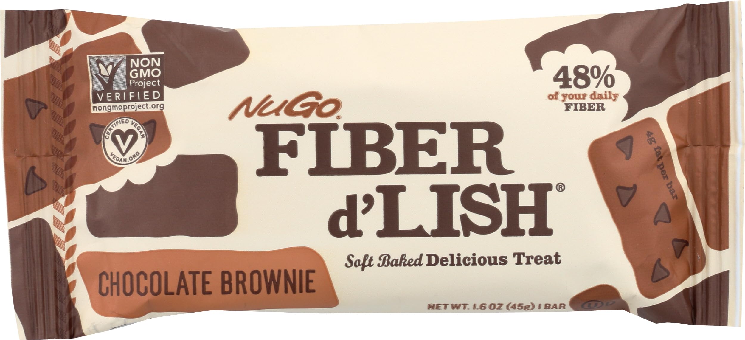 Variety of NuGo Fiber d'Lish Soft-Baked Fiber Bars