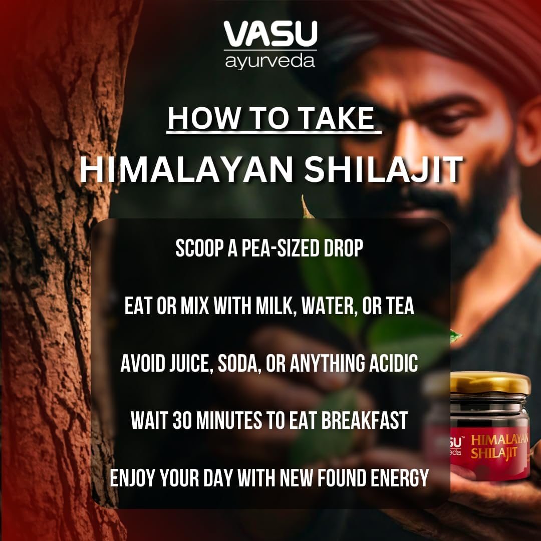 Vasu Himalayan Shilajit Resin ingredients list