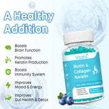 Vazatisi Biotin Gummies 15 in 1 gummies on a table
