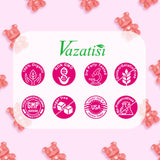 Vazatisi Calcium Magnesium Zinc Gummies back view of packaging