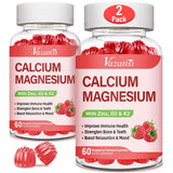Vazatisi Calcium Magnesium Zinc Gummies front view with packaging