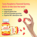 Vazatisi Calcium Magnesium Zinc Gummies on a wooden table