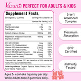 Vazatisi Calcium Magnesium Zinc Gummies peach flavour close-up