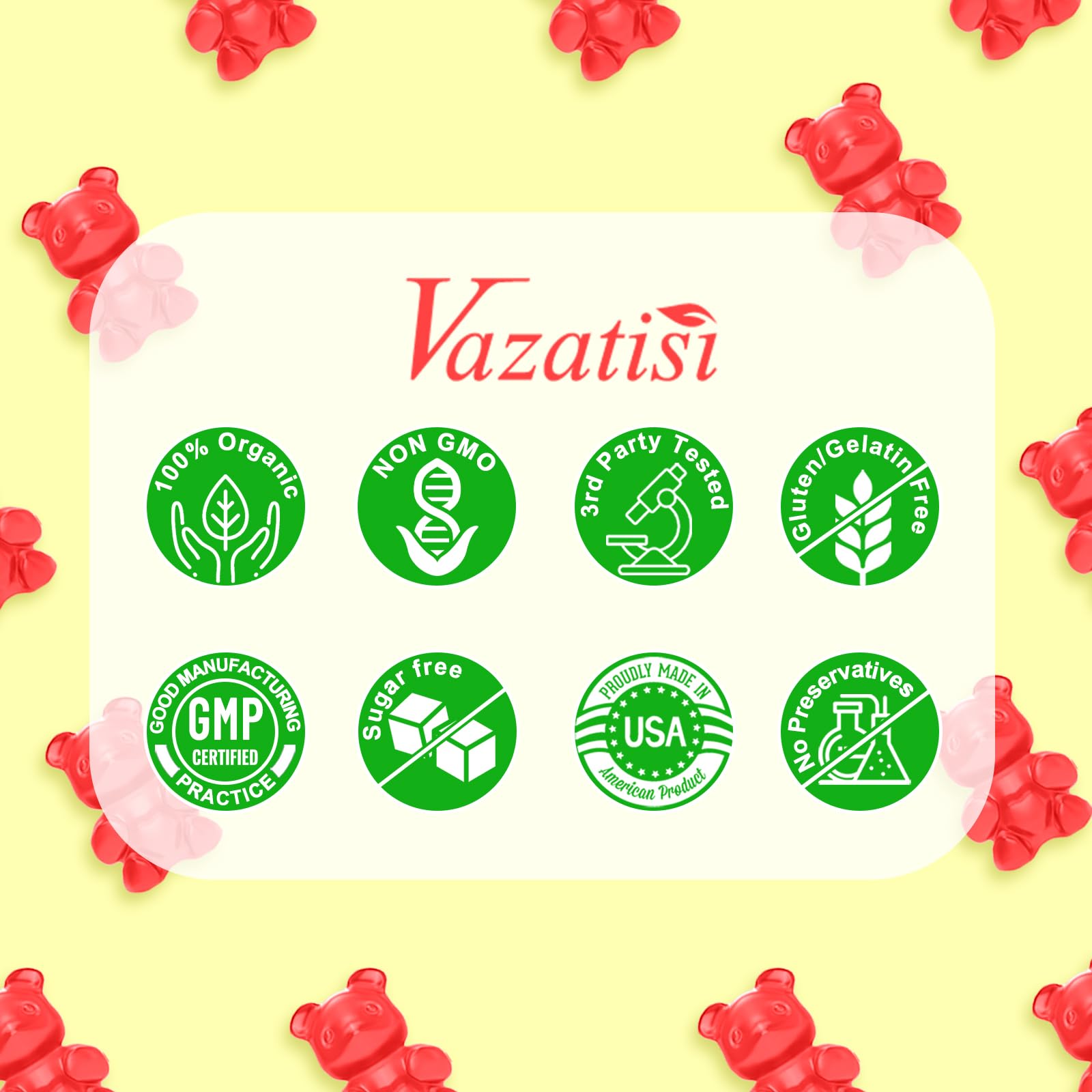 Vazatisi Calcium Magnesium Zinc Gummies with fresh raspberries
