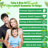 Vazatisi Chlorophyll Gummies in a bowl with fresh apples