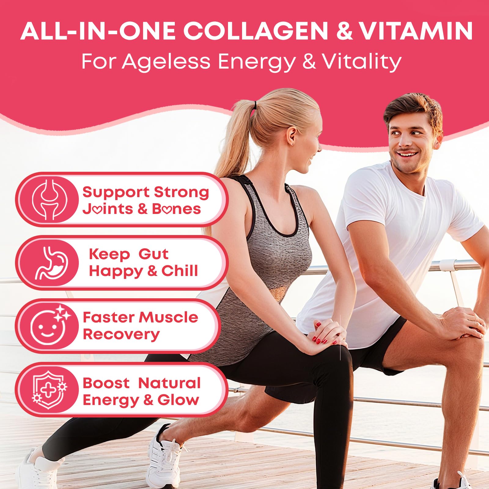Vazatisi Collagen Gummies 300g with gummies displayed