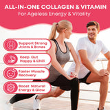 Vazatisi Collagen Gummies 300g with gummies displayed