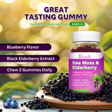 Vazatisi Elderberry Gummies nutritional information on packaging