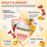 Vazatisi Feminine Balance Gummies 300g back view showing nutritional information