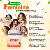 Vazatisi Feminine Balance Gummies 300g opened with gummies visible