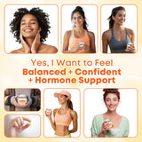 Vazatisi Feminine Balance Gummies 300g with a tropical background