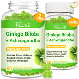 Vazatisi Ginkgo Biloba Gummies front view with apple flavour
