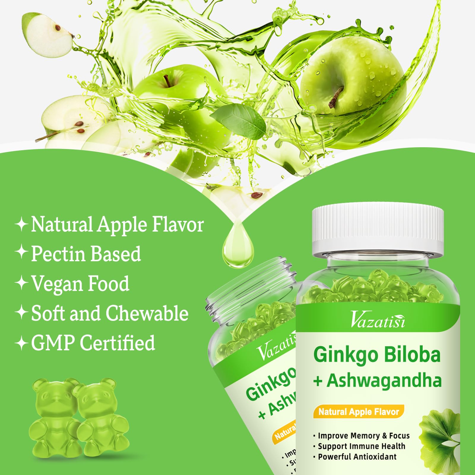 Vazatisi Ginkgo Biloba Gummies lifestyle scene