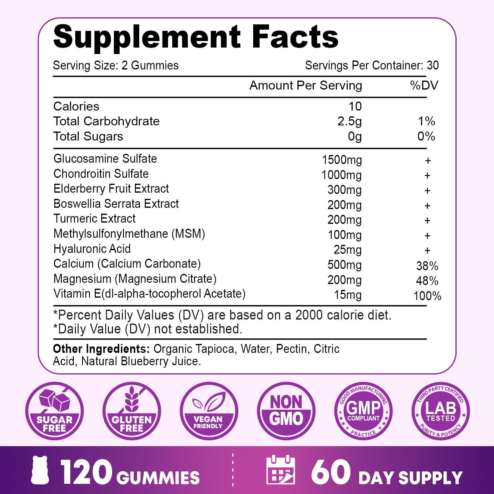 Vazatisi Glucosamine Chondroitin Gummies in a hand