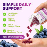 Vazatisi Glucosamine Chondroitin Gummies with fresh blueberries