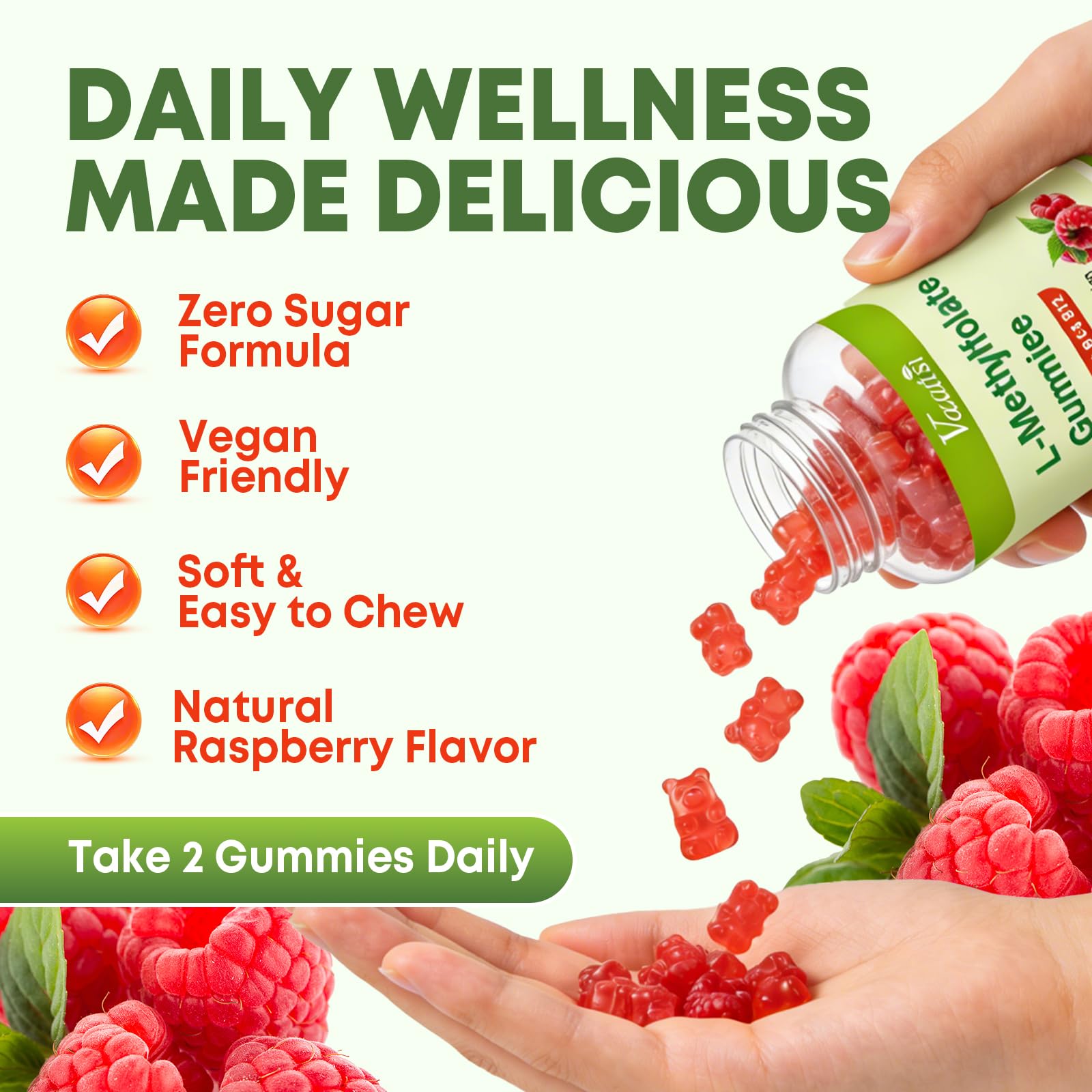 Vazatisi L-Methylfolate Gummies bottle side view