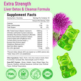 Vazatisi Milk Thistle Gummies back view showing ingredients