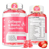 Vazatisi Multi-Collagen Peptides Gummies front view with packaging