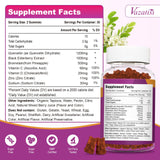 Vazatisi Quercetin Gummies ingredients list on label