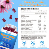 Vazatisi Quercetin Gummies nutritional information on the back