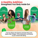 Vazatisi Sea Moss Gummies ingredients list on packaging