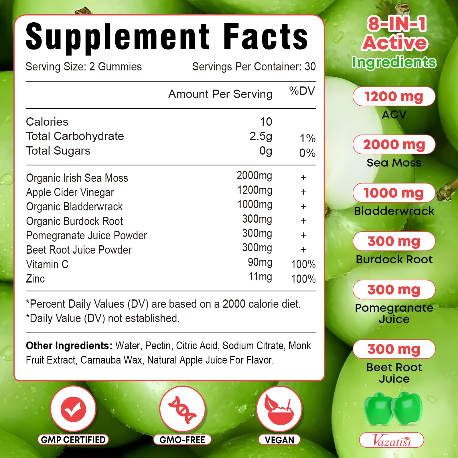 Vazatisi Sea Moss Gummies lifestyle scene with family