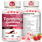 Vazatisi Tanning Gummies 12-in-1 Ingredients front view