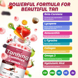 Vazatisi Tanning Gummies packaging side view