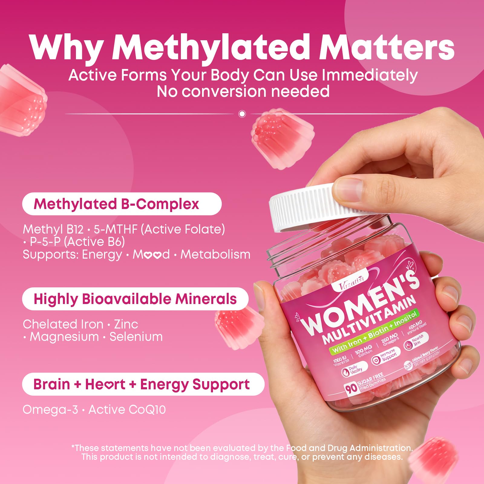 Vazatisi Women's Multivitamin Gummies ingredients list