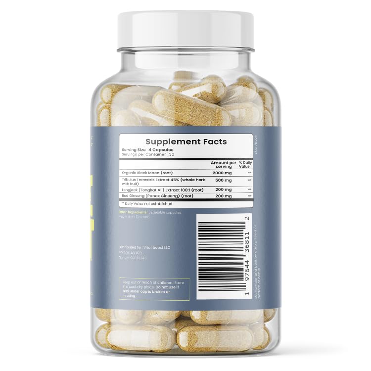 VB Health Drive support Ginseng Supplement capsules close-up