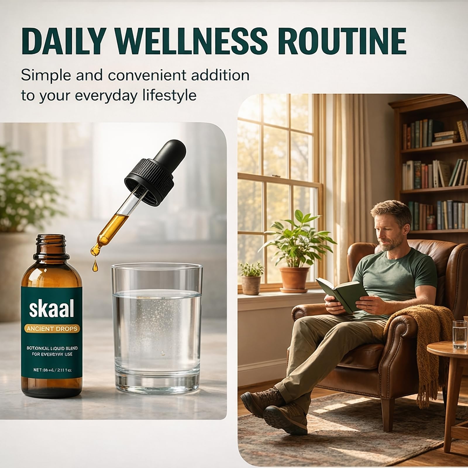 Vbolre Skaal Ancient Drops 60ml dropper in use