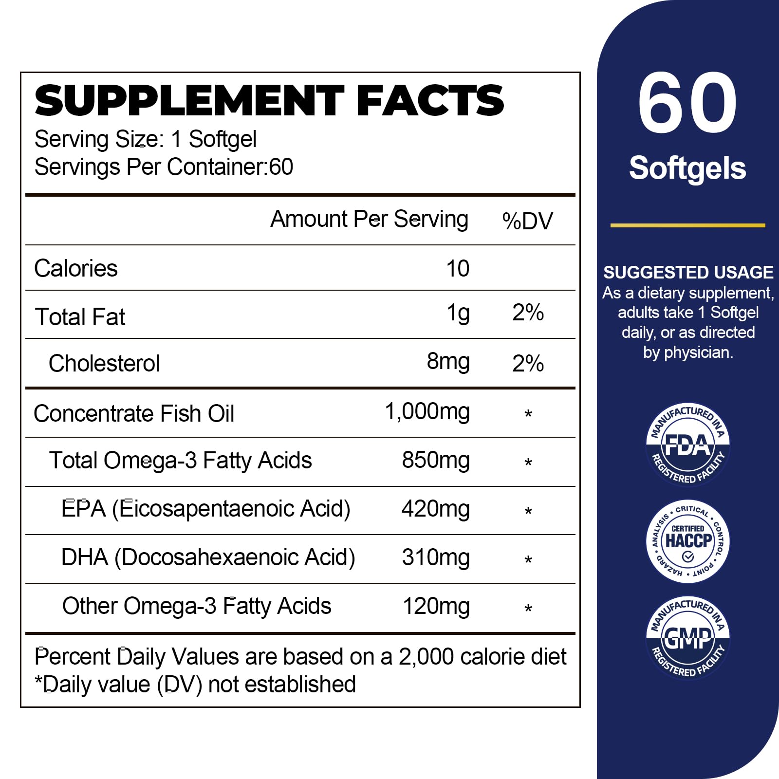 VBTOP Fish Oil Softgels side view showing softgel
