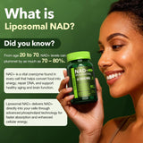 VCBIRD Liposomal NAD+ Supplement 1200mg back view