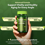 VCBIRD NAD+ Resveratrol Supplement 1200mg side view