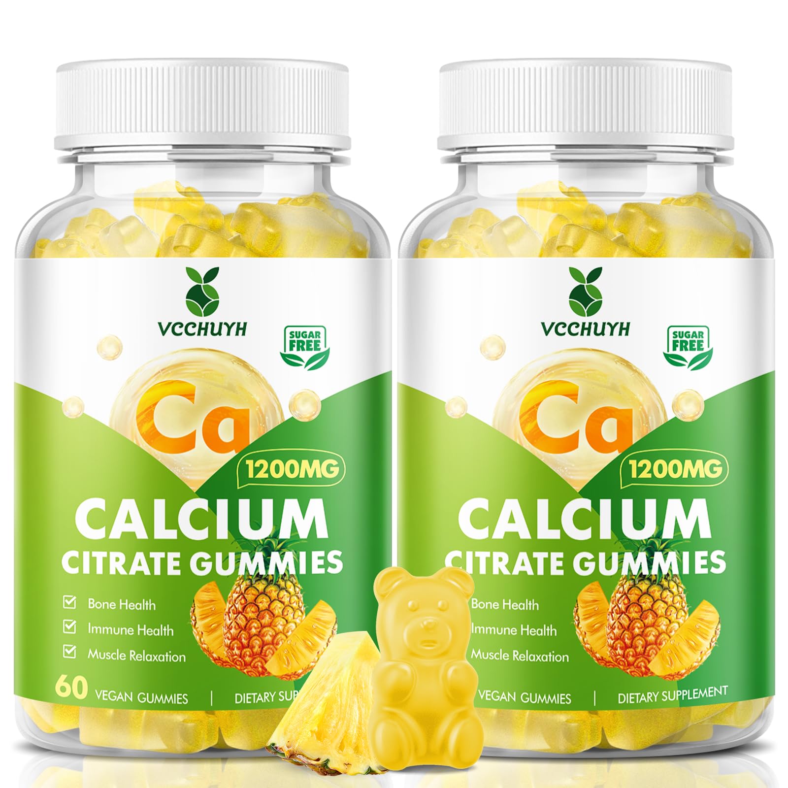 VCCHUYH Calcium Citrate Gummies 1200 mg front view