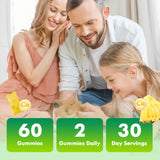 VCCHUYH Calcium Citrate Gummies 1200 mg with a measuring spoon